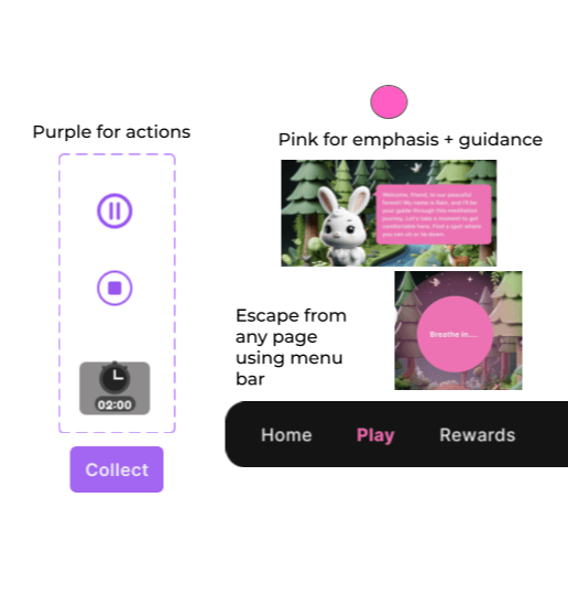 Color system and UI components for MindCompass