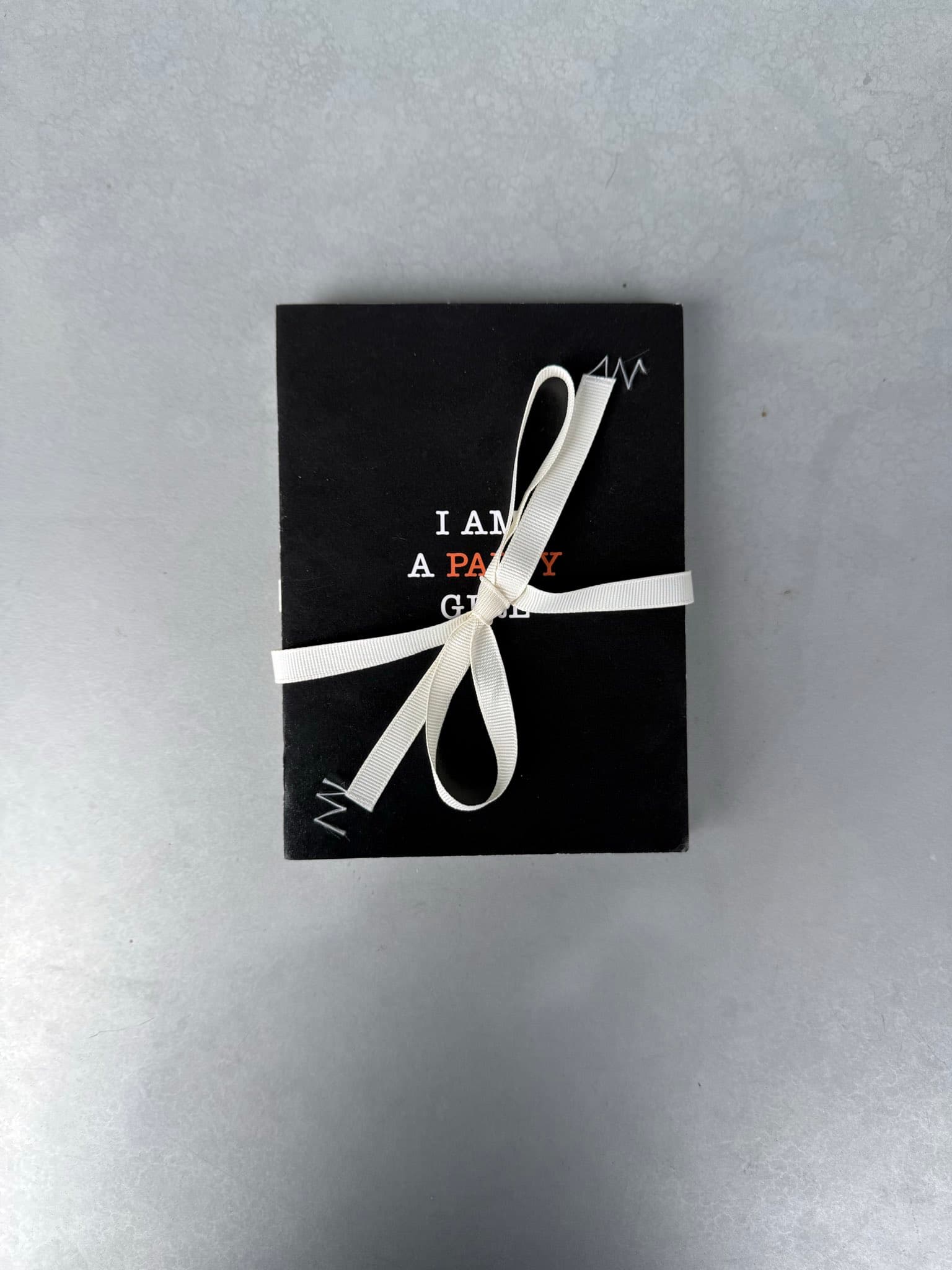 The physical accordion book I made by hand