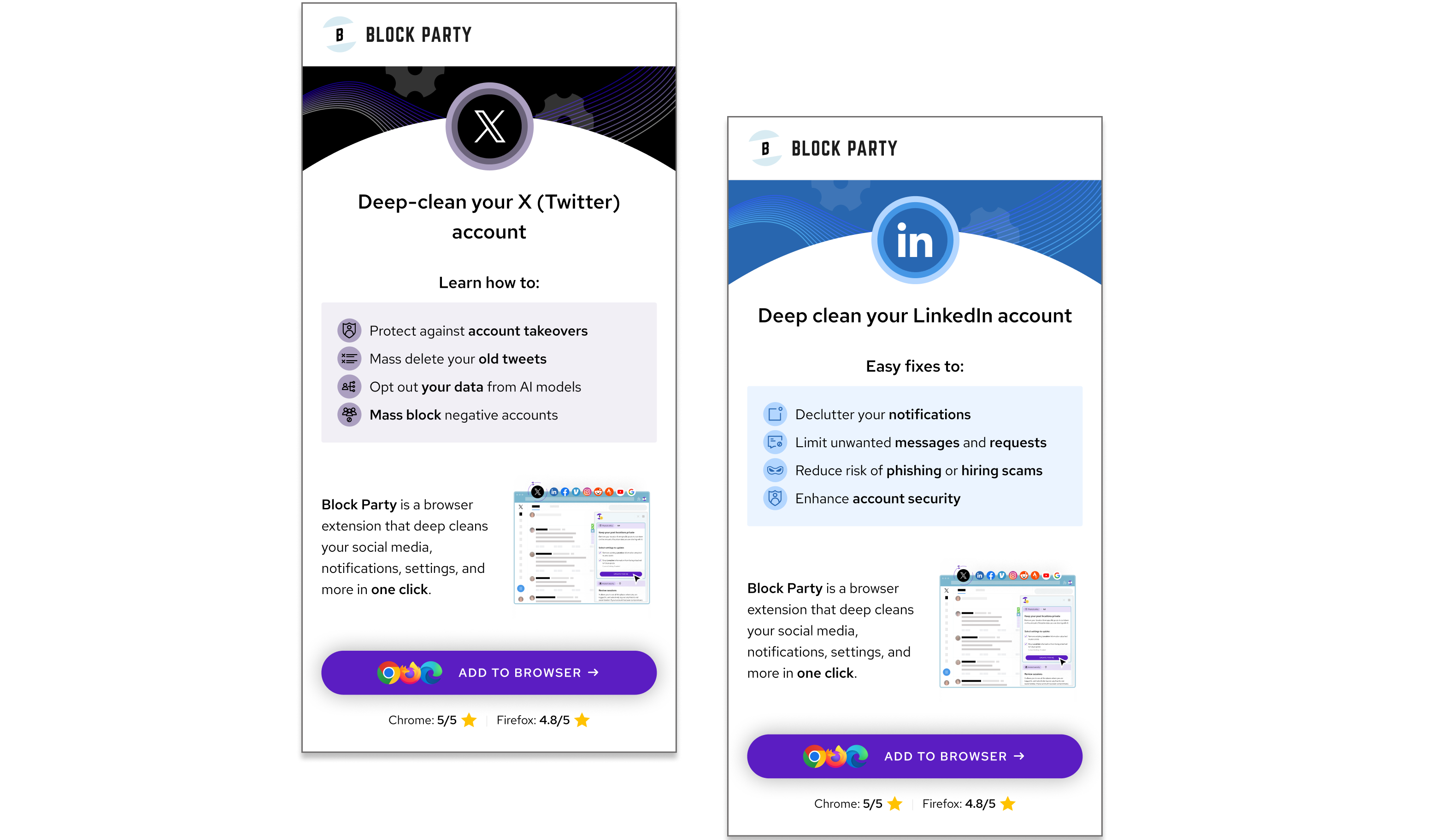 Block Party hero image showcasing the product
